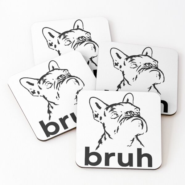 Item preview, Bruh Funny French Bulldog Meme Dog Lover Art designed and sold by Doodletext.