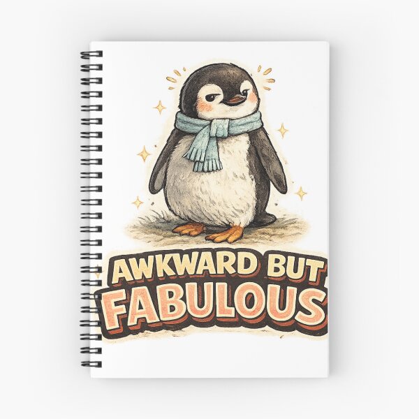 Item preview, Awkward But Fabulous – Cute Watercolor Penguin Confidence Art | Awkward Person Gift designed and sold by irfanshikh.