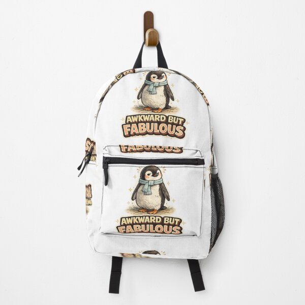 Item preview, Awkward But Fabulous – Cute Watercolor Penguin Confidence Art | Awkward Person Gift designed and sold by irfanshikh.