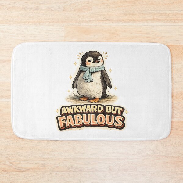 Item preview, Awkward But Fabulous – Cute Watercolor Penguin Confidence Art | Awkward Person Gift designed and sold by irfanshikh.