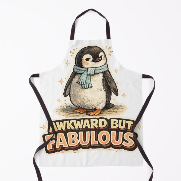 Item preview, Awkward But Fabulous – Cute Watercolor Penguin Confidence Art | Awkward Person Gift designed and sold by irfanshikh.
