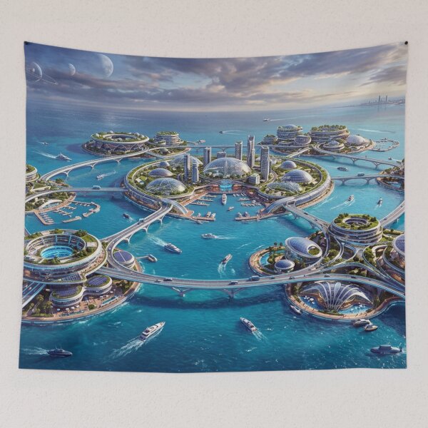 Item preview, Floating islands of the future awaken designed and sold by Sigtrix.