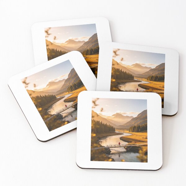 Item preview, Lonely walks on a bridge overlooking the river, trees and mountains. designed and sold by carlsmart1.