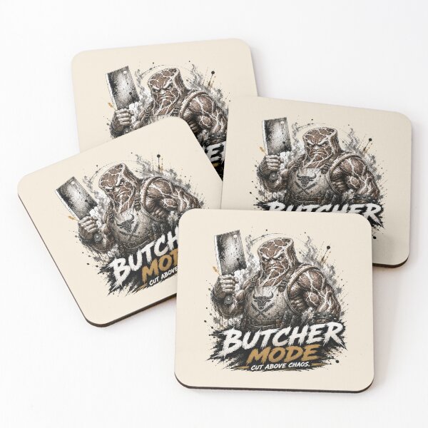 Item preview, Butcher Mode - Cut Above Chaos Funny Meat Design designed and sold by BlackSector77.