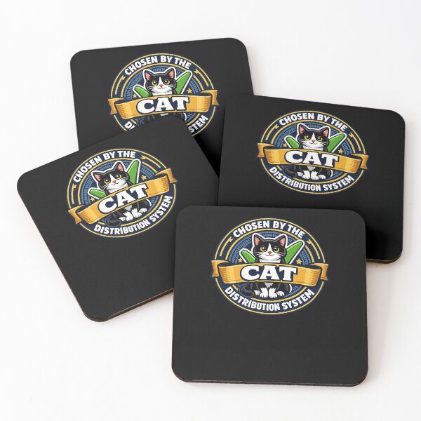 Item preview, Cat Distribution System Feline Adoption Humor designed and sold by elderberry.
