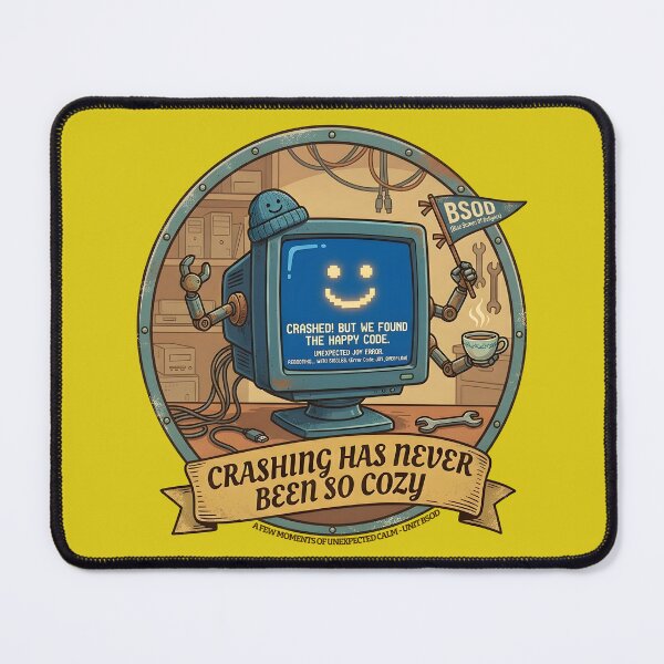 Item preview, Funny Blue Screen of Death Retro Computer designed and sold by BUTTER7FLY.