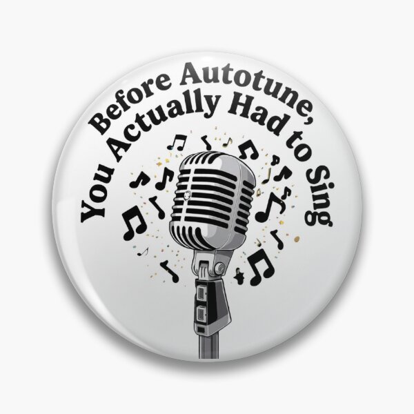Item preview, Real Singers Don't Need Filters - Vintage Microphone Sarcasm designed and sold by Melian Vintage.
