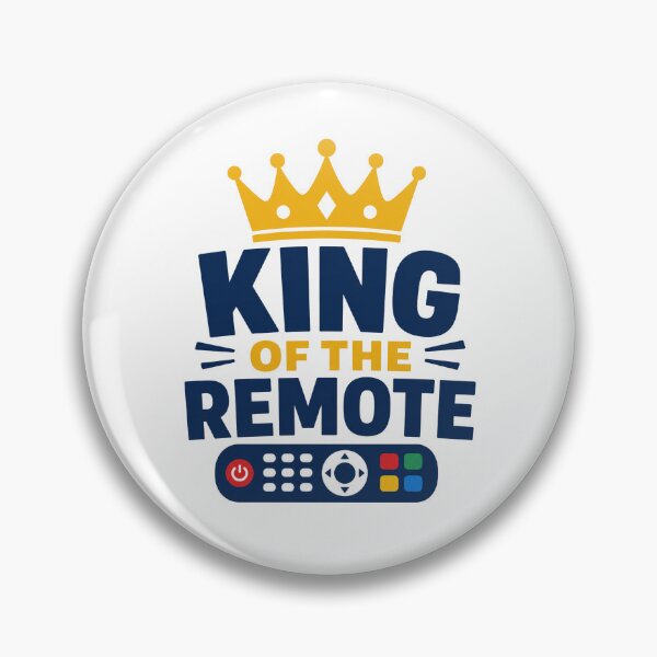 Item preview, King of the Remote Funny Dad Father’s Day Design designed and sold by MAF_Merch.