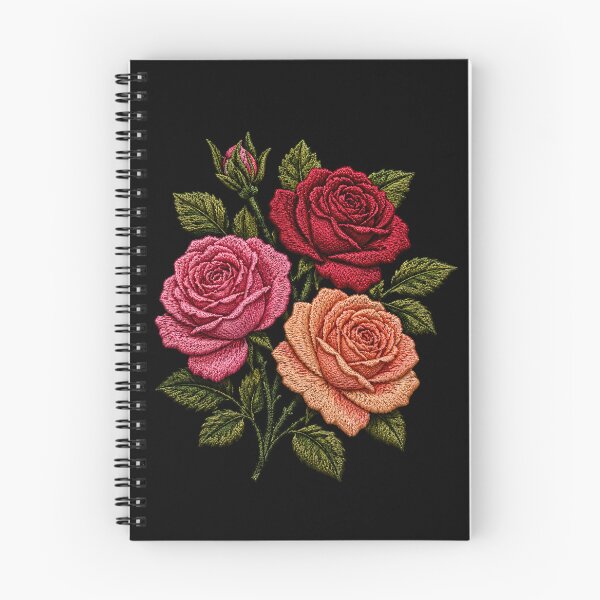 Item preview, Blooming Roses Embroidery designed and sold by ColorSplash123.