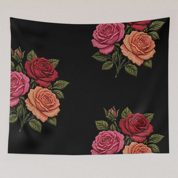 Item preview, Blooming Roses Embroidery designed and sold by ColorSplash123.