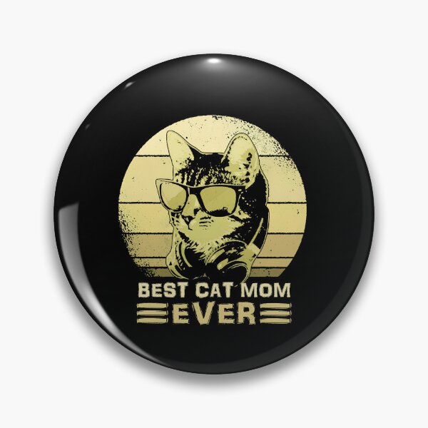Item preview, Best Cat Mom Ever Cool Cat Headphone Sunset designed and sold by GiaoCalonas.