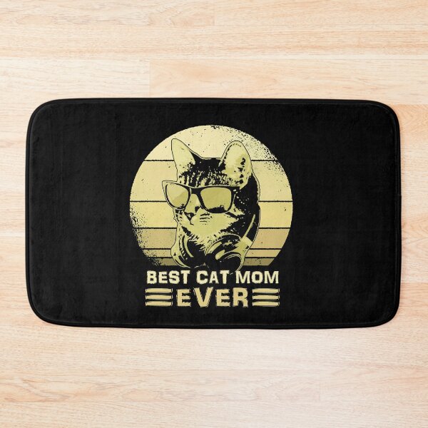Item preview, Best Cat Mom Ever Cool Cat Headphone Sunset designed and sold by GiaoCalonas.
