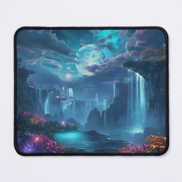 Item preview, Spiritwater Falls Fantasy Alien Landscape designed and sold by Luminous Wilds.