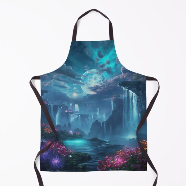 Item preview, Spiritwater Falls Fantasy Alien Landscape designed and sold by Luminous Wilds.
