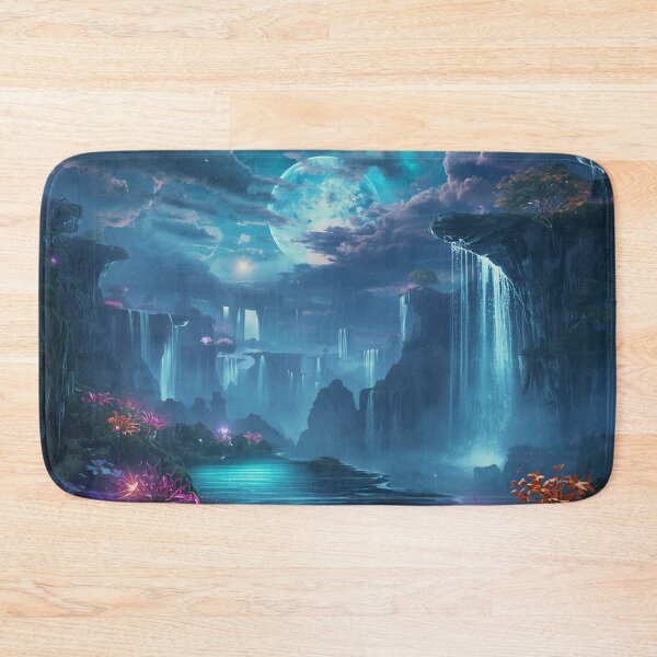 Item preview, Spiritwater Falls Fantasy Alien Landscape designed and sold by Luminous Wilds.