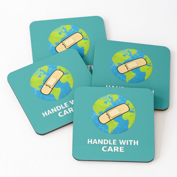 Item preview, Handle With Care – Earth Protection Climate Change Environmental Design designed and sold by OrbitOfMind.
