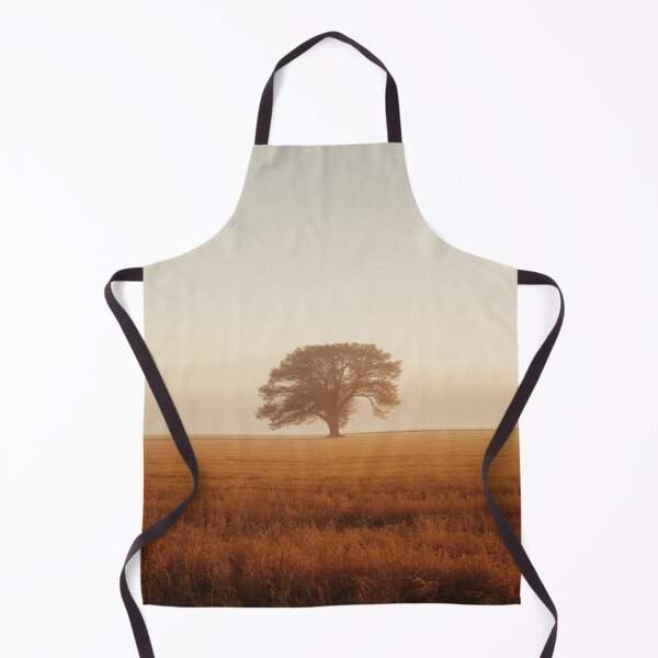 Item preview, Golden Solitude Autumn Tree Wall Art | Minimalist Fall Landscape Print designed and sold by VeloraNature.