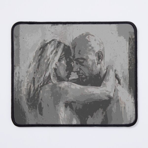 Item preview, Couple Embrace Print, Intimate Black and White Art designed and sold by Studio pod Burom.