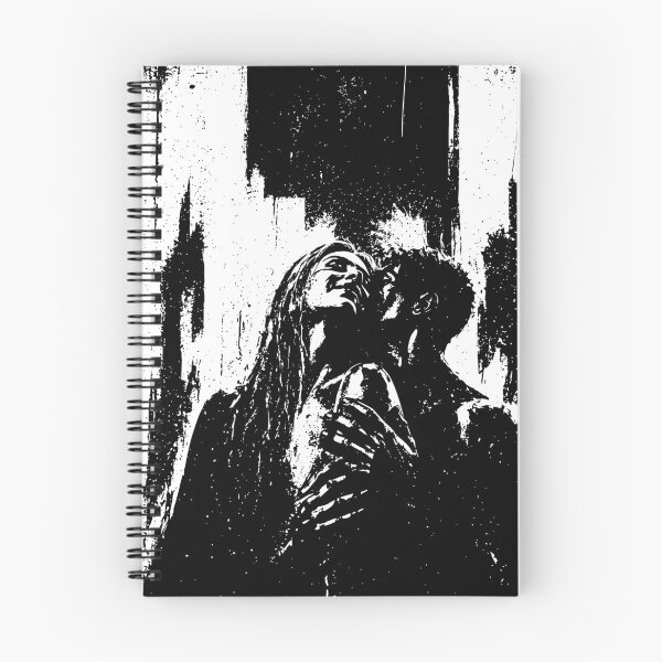 Item preview, Couple Silhouette Print, High Contrast Black and White Romantic Art designed and sold by Studio pod Burom.