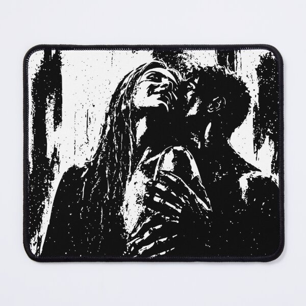Item preview, Couple Silhouette Print, High Contrast Black and White Romantic Art designed and sold by Studio pod Burom.