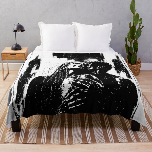 Item preview, Couple Silhouette Print, High Contrast Black and White Romantic Art designed and sold by Studio pod Burom.