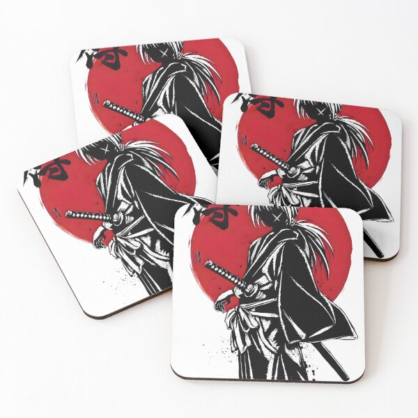 Item preview, The Shadow Battosai - Himura Kenshin Red Rising Sun Samurai Streetwear designed and sold by Teenkai.