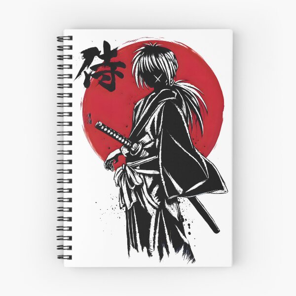 Item preview, The Shadow Battosai - Himura Kenshin Red Rising Sun Samurai Streetwear designed and sold by Teenkai.