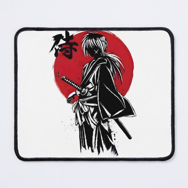 Item preview, The Shadow Battosai - Himura Kenshin Red Rising Sun Samurai Streetwear designed and sold by Teenkai.