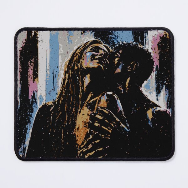 Item preview, Dark Abstract Couple Print, Moody Expressionist Romantic Art designed and sold by Studio pod Burom.