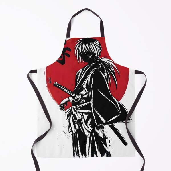 Item preview, The Shadow Battosai - Himura Kenshin Red Rising Sun Samurai Streetwear designed and sold by Teenkai.