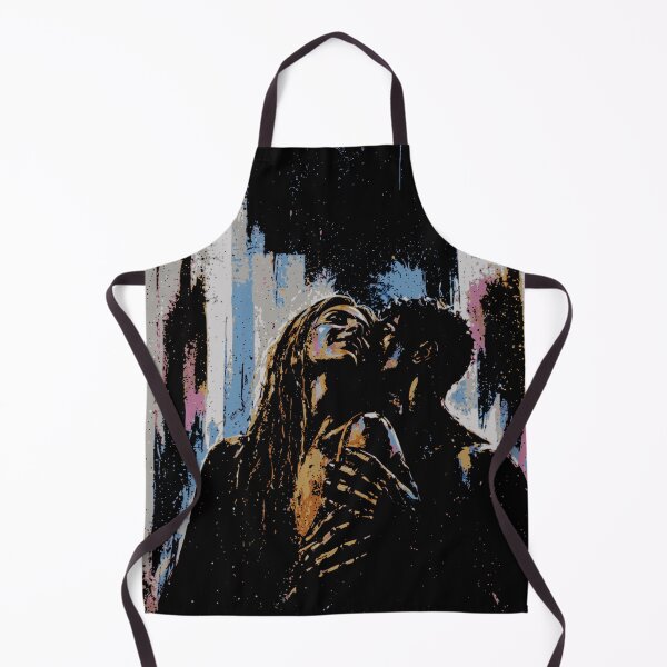 Item preview, Dark Abstract Couple Print, Moody Expressionist Romantic Art designed and sold by Studio pod Burom.