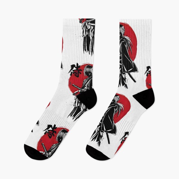 Item preview, The Shadow Battosai - Himura Kenshin Red Rising Sun Samurai Streetwear designed and sold by Teenkai.
