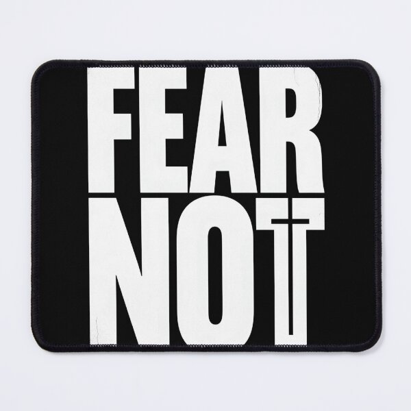 Item preview, Fear Not Minimalist Cross Modern Christian Typography designed and sold by stickercuffs.