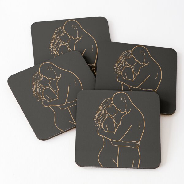 Item preview, Minimalist Couple Line Art Print designed and sold by Studio pod Burom.