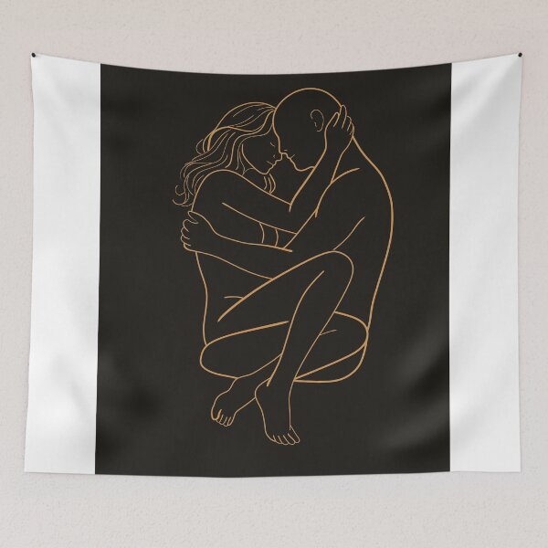Item preview, Couple Line Art Print designed and sold by Studio pod Burom.