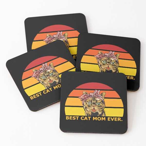 Item preview, Best Cat Mom Ever Retro Sunset Cat Mom T-Shirt designed and sold by GiaoCalonas.
