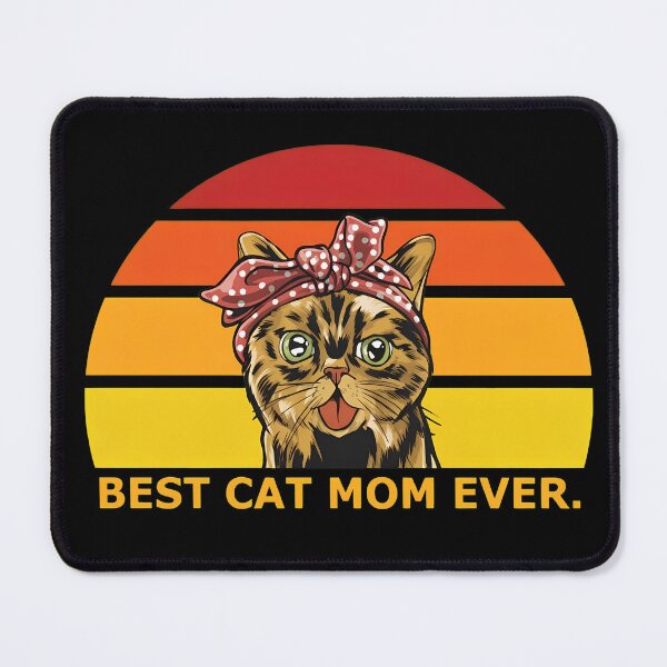 Item preview, Best Cat Mom Ever Retro Sunset Cat Mom T-Shirt designed and sold by GiaoCalonas.