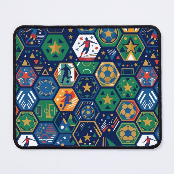 Item preview, Geometric Soccer Hexagon Pattern designed and sold by YasminTaha.