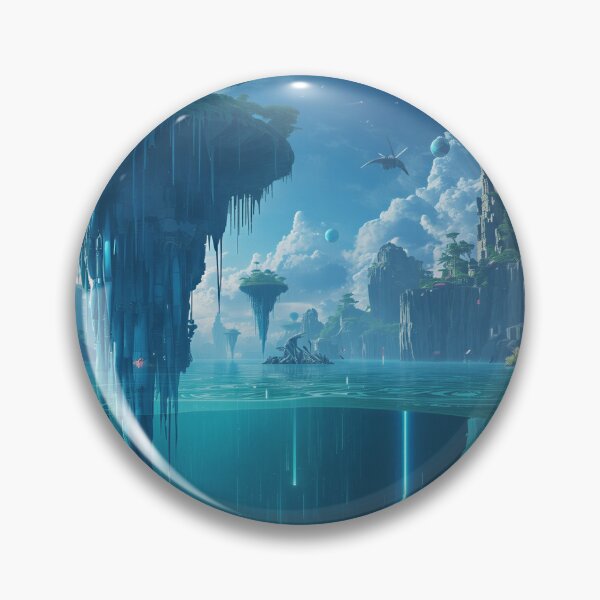 Item preview, Skyroot Ocean Fantasy Alien Landscape designed and sold by Luminous Wilds.