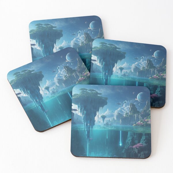 Item preview, Skyroot Ocean Fantasy Alien Landscape designed and sold by Luminous Wilds.