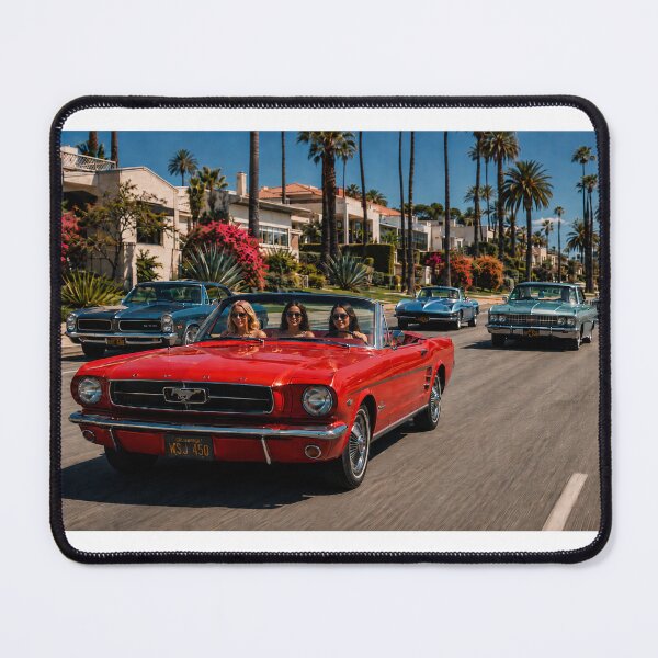 Item preview, California Cruise – Girls in a Classic Convertible 1966 designed and sold by VERYOLDROAD BY AXTON BROWNING .