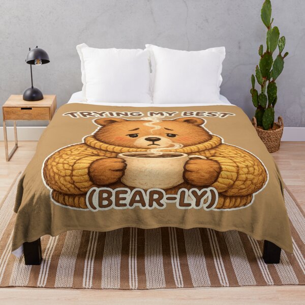 Item preview, Trying My Best Bear-ly designed and sold by ChirpInc.
