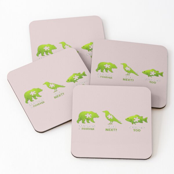 Item preview, Extinction Is Forever – Who’s Next? Save Wildlife Environmental Awareness Design designed and sold by OrbitOfMind.