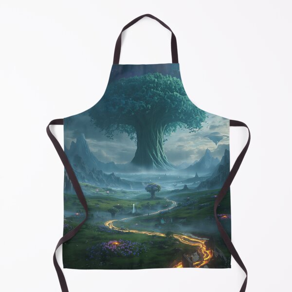 Item preview, Great Sacred Tree Fantasy Alien Landscape designed and sold by Luminous Wilds.