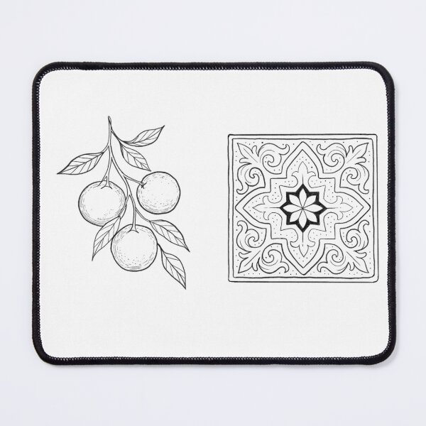 Item preview, Seville Oranges & Andalusian Tile | Minimalist Spanish Illustration designed and sold by Tropical Blood.