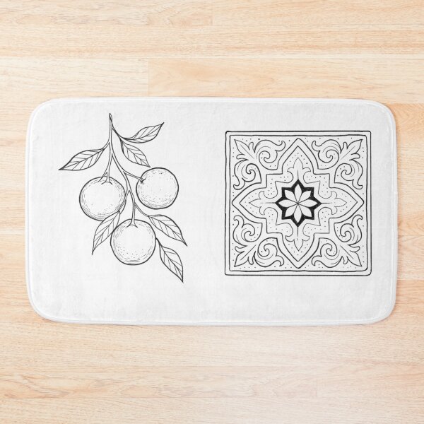 Item preview, Seville Oranges & Andalusian Tile | Minimalist Spanish Illustration designed and sold by Tropical Blood.
