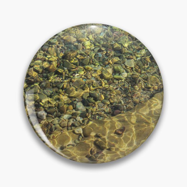 Item preview, Sunlit Pebbles And Sand Through Clear Shallow Water With Rippling Light Patterns designed and sold by Nmallia.