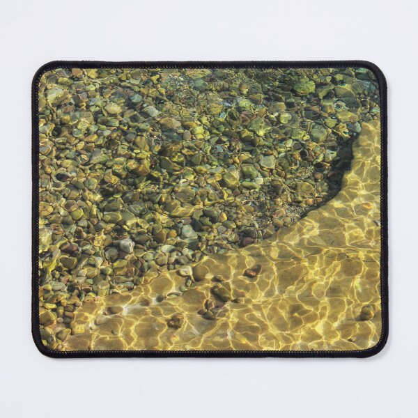 Item preview, Sunlit Pebbles And Sand Through Clear Shallow Water With Rippling Light Patterns designed and sold by Nmallia.