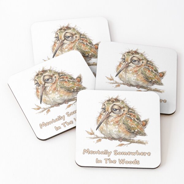 Item preview, American Woodcock Mentally Somewhere in the Woods | Cute Bird Meme Design designed and sold by HelgaCraftery.