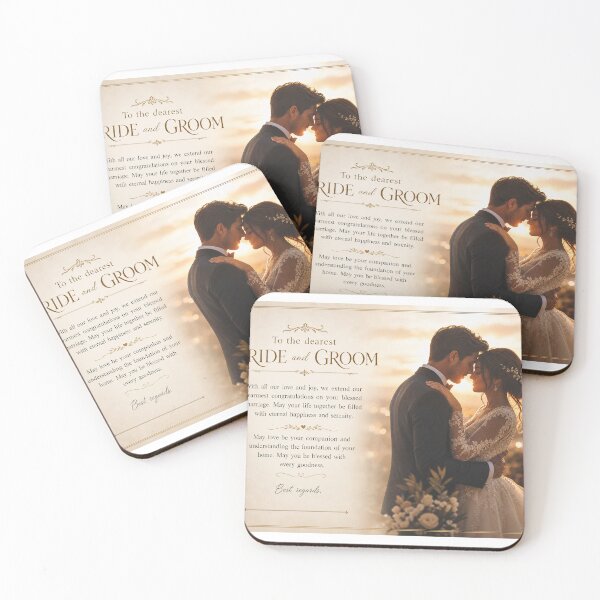 Item preview, Luxury Cinematic Wedding Greeting Card - Bride & Groom Sunset Embrace designed and sold by Atlant11.